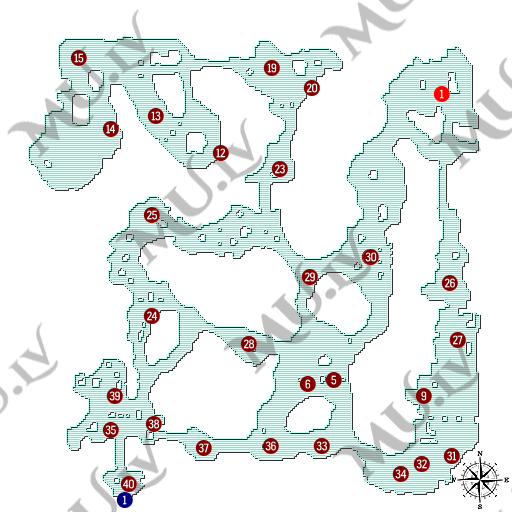 Mapa dos spots de LOT